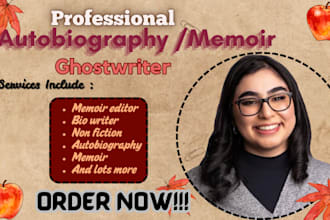 be your autobiography non fiction brand story ghostwriter memoir editor
