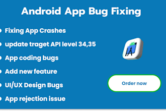 debug and fix bugs, crashes, and errors in android studio apps