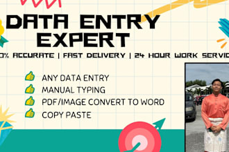 perform data entry and data processing with accuracy