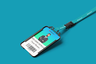 design professional student and employee id cards