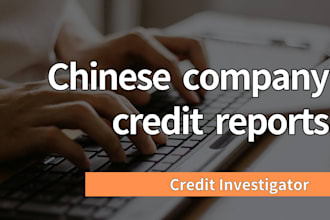 provide credit investigation reports on chinese companies