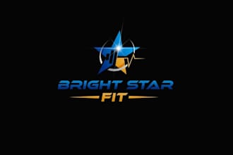 design looking flashy wellness health fitness products logo