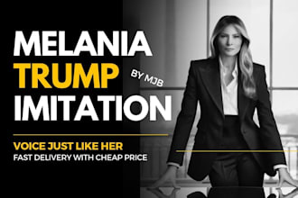 record a melania trump impersonation audio voice over