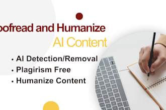 do article rewriting, paraphrasing and humanize ai content