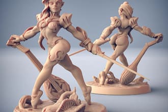 sculpt 3d character model, cute 3d model, action figure,3d toy doll, bjd model