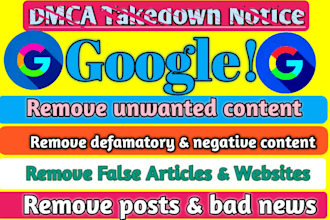 remove negative content,defamatory websites,bad articles,false news from google