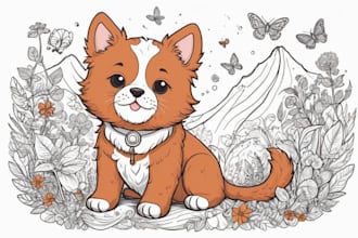 draw cute doodle and doodle art ilustration for any purpose
