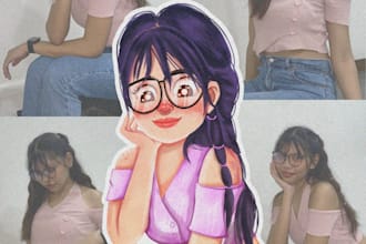create good illustration for self portrait