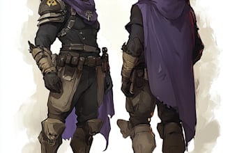 draw character, dnd, fantasy or game illustration