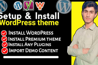 install wordpress premium theme and plugins