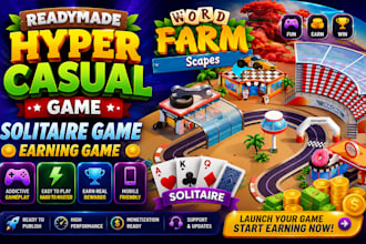 readymade hyper casual game, solitaire game earning game