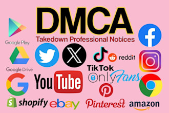 dmca takedown request content removal on fb,ig,yt google, reddit,tiktok, onlyfan