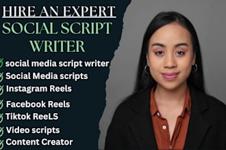 write engaging scripts for your instagram reels, tiktok, facebook, script writer