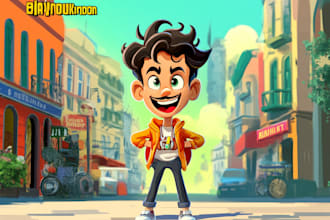 create a cartoon character design