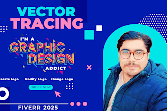 vector tracing in 2hr, recreate logo, modify, change, png to vector svg, ai, eps