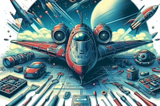 make sci fi spaceship models for games and animation