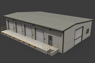 do 3d warehouse design,cgi industrial design,  architectural,construction design