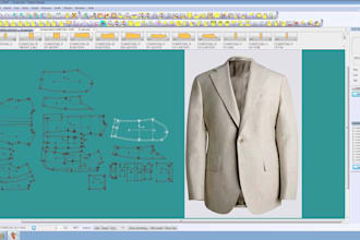 make all kind of clothing sewing pattern and cad grading