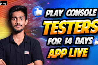 provide 20 testers for google play closed testing