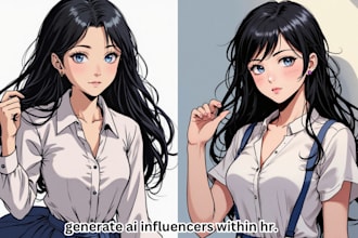 generate ai influencer of your own choice for you within 3 hours