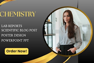 offer expert assistance with chemistry related projects