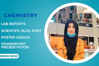 offer expert assistance with chemistry related projects