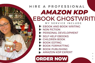 be your book writer for nonfiction self help ebook ghostwriter and book editor