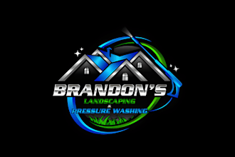 make modern pressure washing power washing and cleaning logo