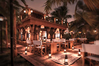 do 3d exterior design, 3d interior design,3d restaurant, 3d cafe design