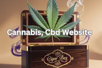 design cigar vape tobacco weed cigarettes cbd cannabis website
