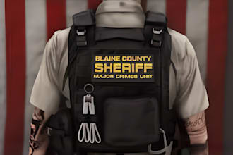 design custom fivem eup vests,chains,uniforms and high quality mlos