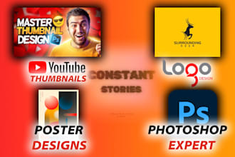 do graphic designing services as a photoshop expert