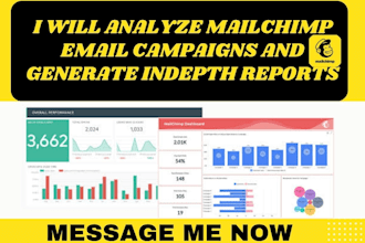 analyze mailchimp email campaigns and generate indepth reports