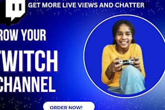 do twitch channel growth, twitch promotion, twitch organic followers