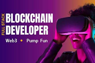 be blockchain developer for ai agent, pump fun, web3 dapp, launchpad on solana