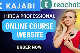 create teachable online course, design teachable school, kajabi website, skool