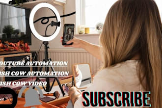 setup automation cash cow video, automated cash cow channel, cash cow