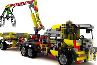 mold 3d lego truck in bricklink,apc miniature truck,afol sport car,lego interior