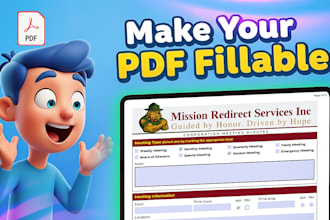 design fillable pdf form for your business or personal use