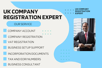 help UK company registration vat for non UK residents setup eori number in 24 hr