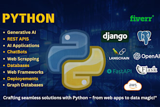 do your python, django, flask and generative ai tasks