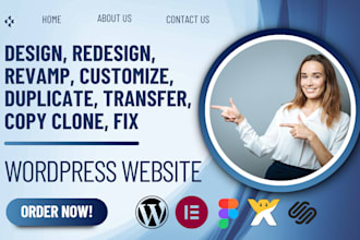 design redesign revamp customize duplicate transfer clone fix wordpress website