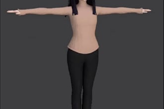 make custom 3d vrchat avatar, vrc avatar, vtuber model