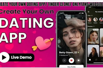 build your own tinder clone custom onlyfans app development, onlyfans website