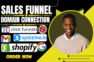 fix, connect domain to systeme io sales funnel landing page, squarespace