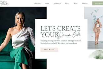 design coaching website, life coaching, career website, consultant, online coach