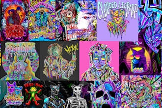 do illustration street art graffiti, abstract with my style