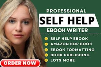 do ghostwriting, ghostwrite self help ebook, self help book, amazon kdp, kdp