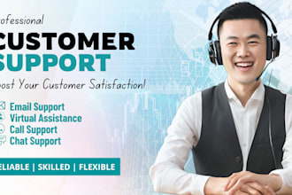 be your dedicated virtual assistant for chat support and call handling