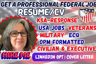do ats resume for federal, law enforcement, ksa, USA jobs, veterans, military